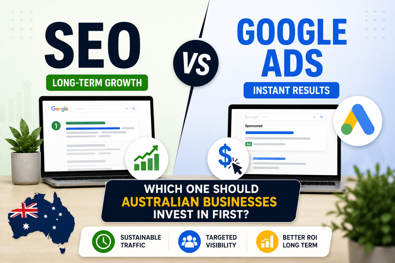 SEO vs Google Ads Which One Should Australian Businesses Invest in First