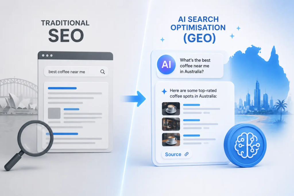 Traditional SEO isn't enough anymore. See what AI Search Optimisation (GEO) means for Australian brands and how to get cited by AI.