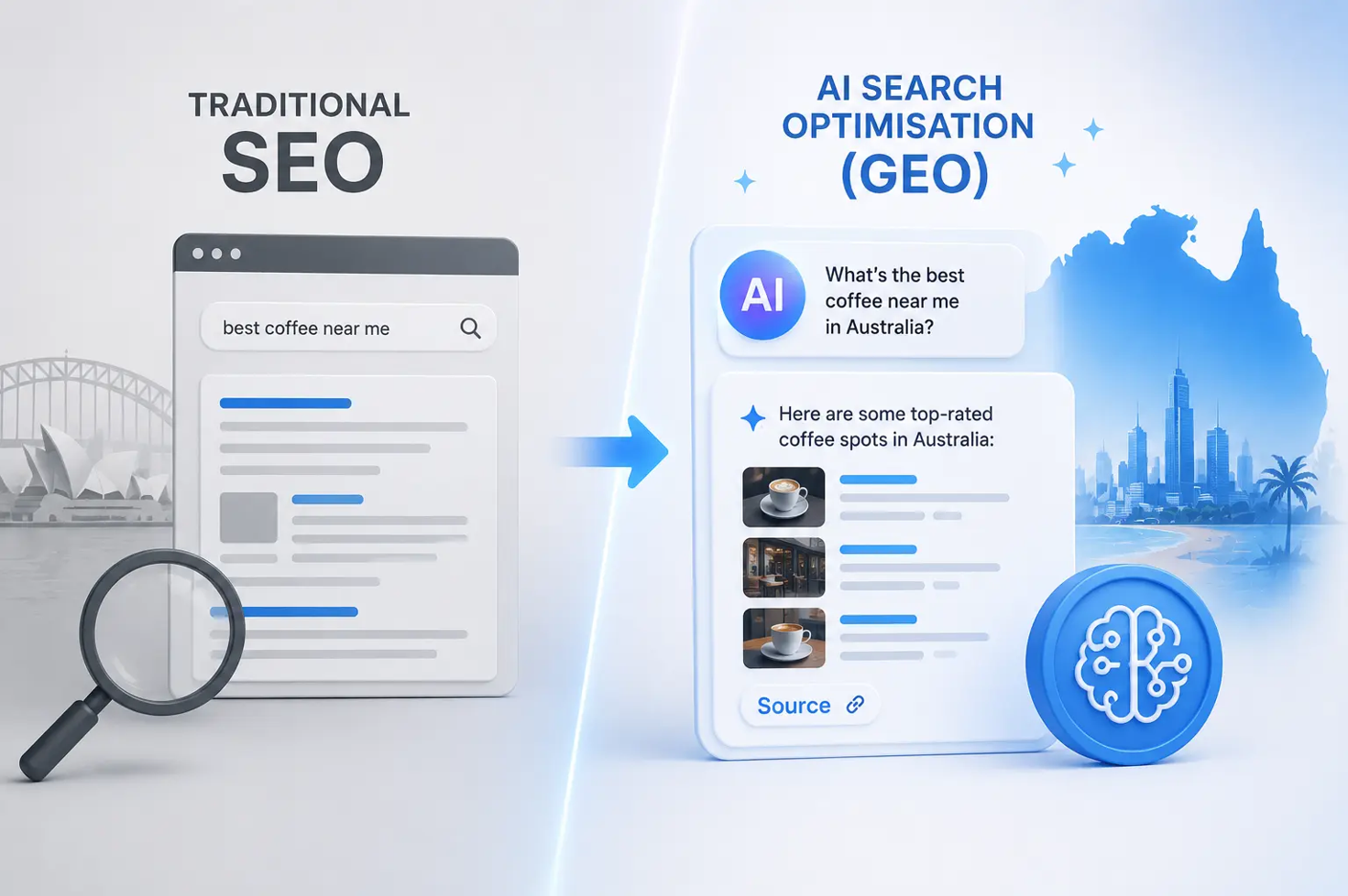 Traditional SEO isn't enough anymore. See what AI Search Optimisation (GEO) means for Australian brands and how to get cited by AI.